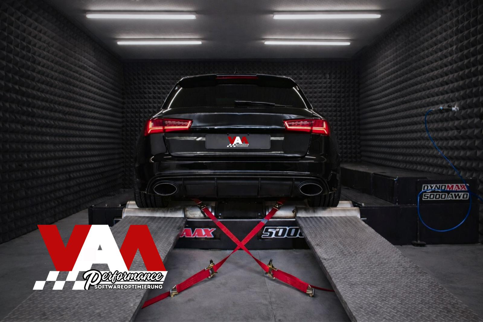 Audi RS6 auf dem Pr&uuml;fstand bei VAM Performance